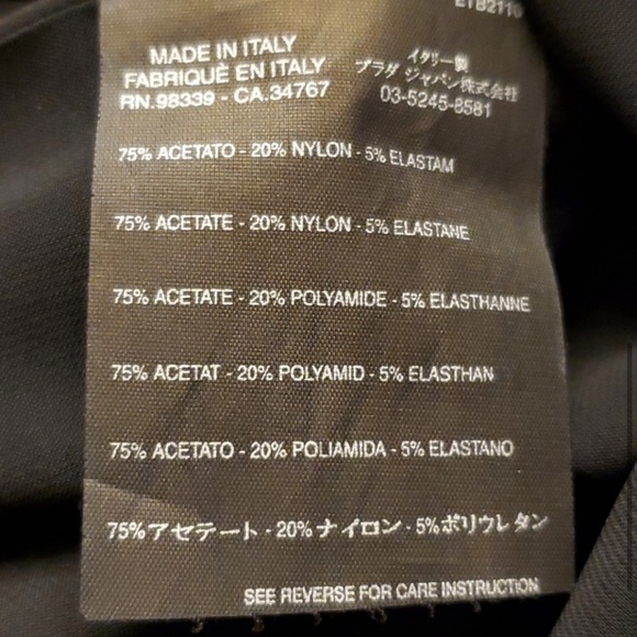 Prada Strapless Dress with removable sleeves. - Picture 7 of 9